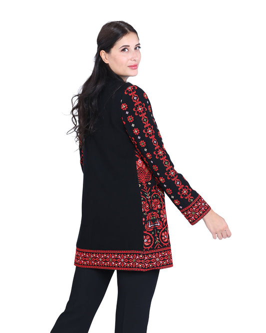 Embroidered Jacket – Sand & Blossom