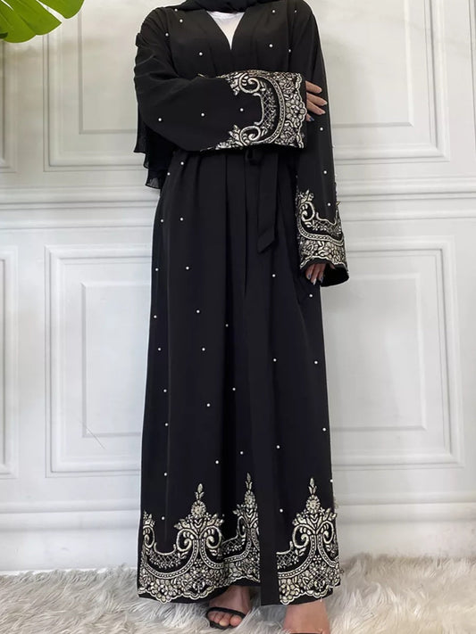 Unaisah Pearl Abaya-Black