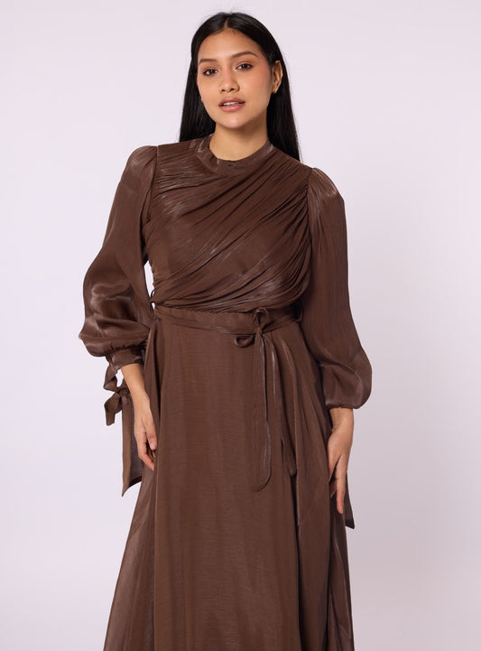 Pleated Lined Dress
