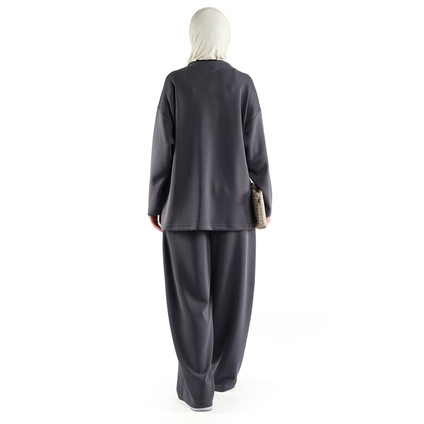 Oversize Drawstring Detail Two Piece Set
