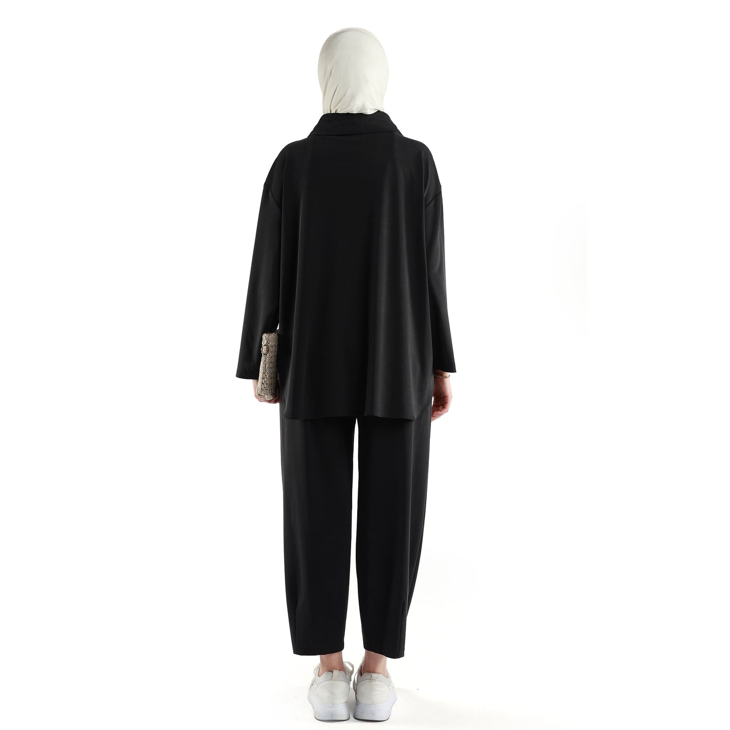 Modal Fabric Boxy Fit Relaxed Pants Set