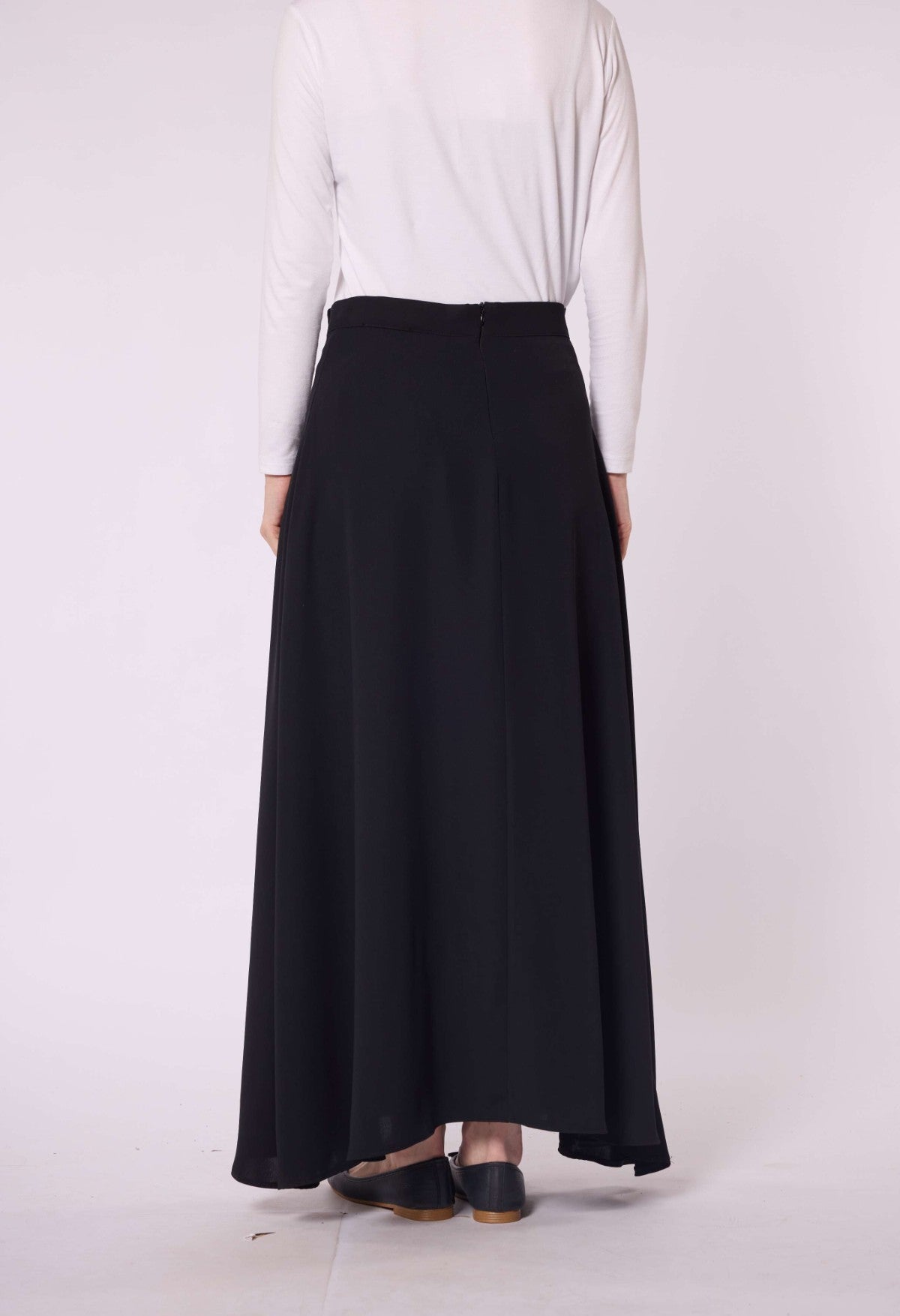 A Line Skirt With Zip Detail