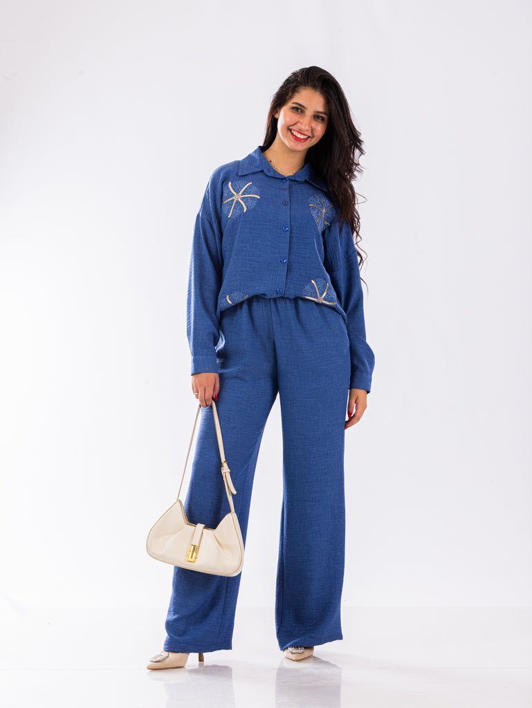 Embroidered set