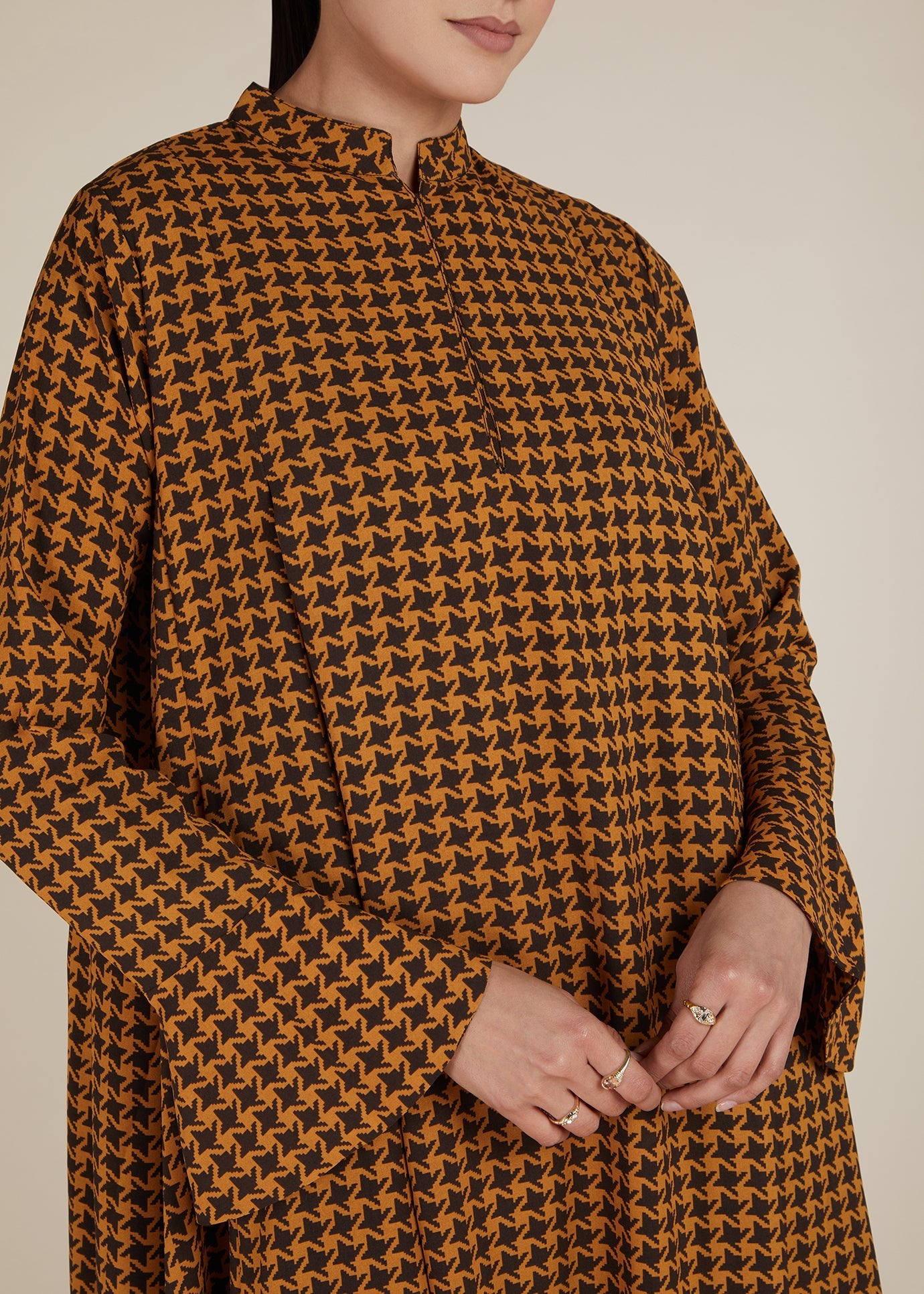 Houndstooth Abaya