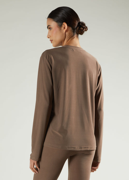 Second Skin Top Chestnut
