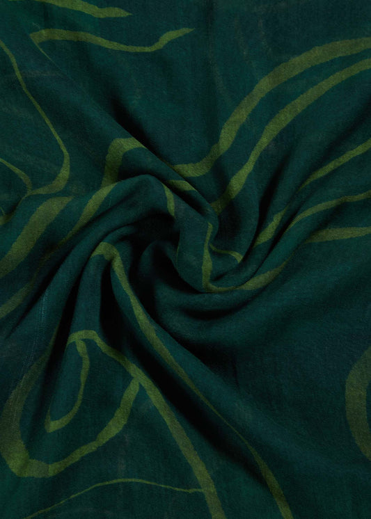 Green Swirl Premium Modal Hijab