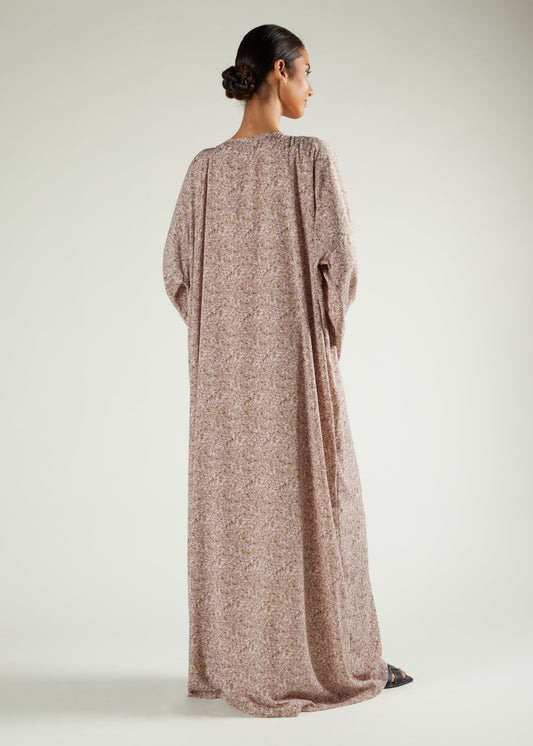 Pink Floral Prayer Abaya & Hijab