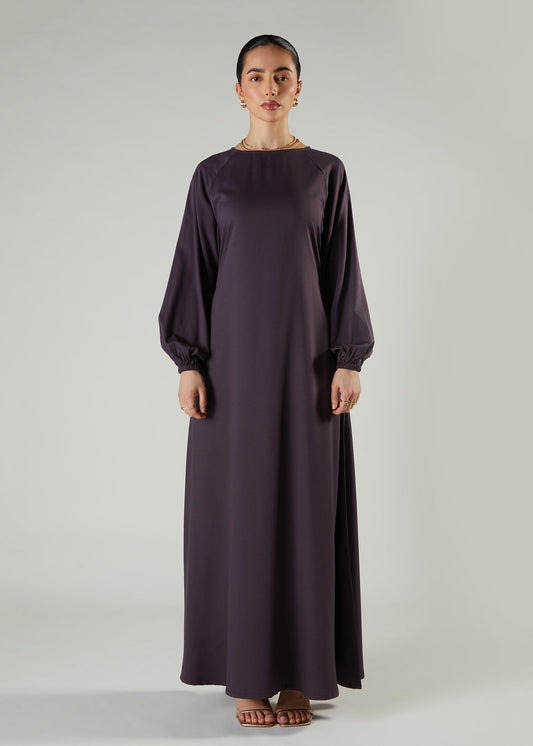 Raglan Abaya Plum