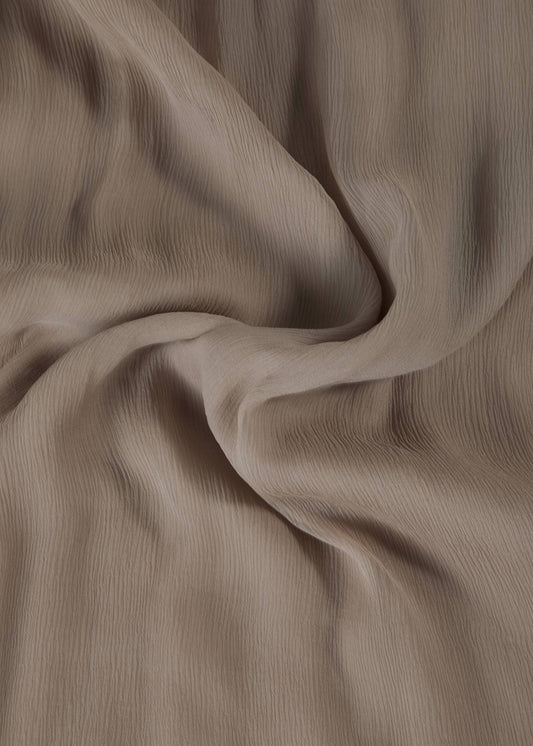 Beige Chiffon Silk Hijab