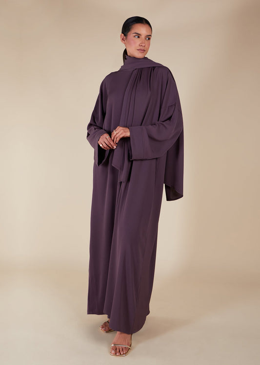 Prayer Abaya Mauve - Final Sale
