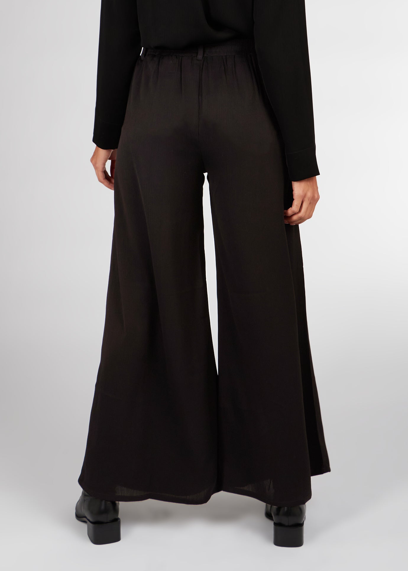 Cheesecloth Flared Trousers - Final Sale