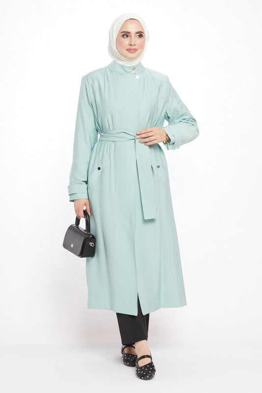Judge Collar Summer Long Jacket