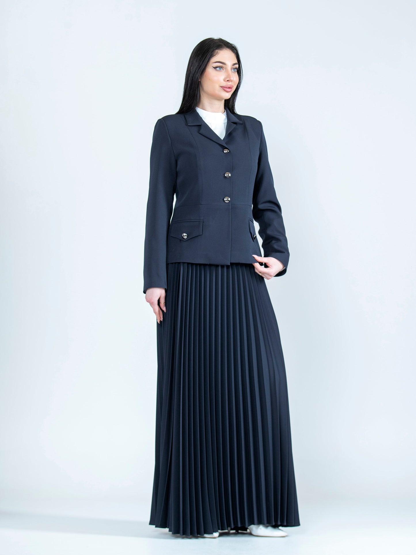Women's pleated skirt set