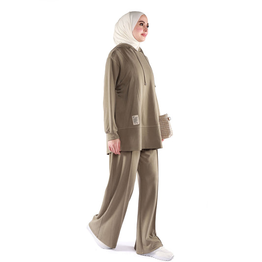 Loose Fit Hooded Pantsuit