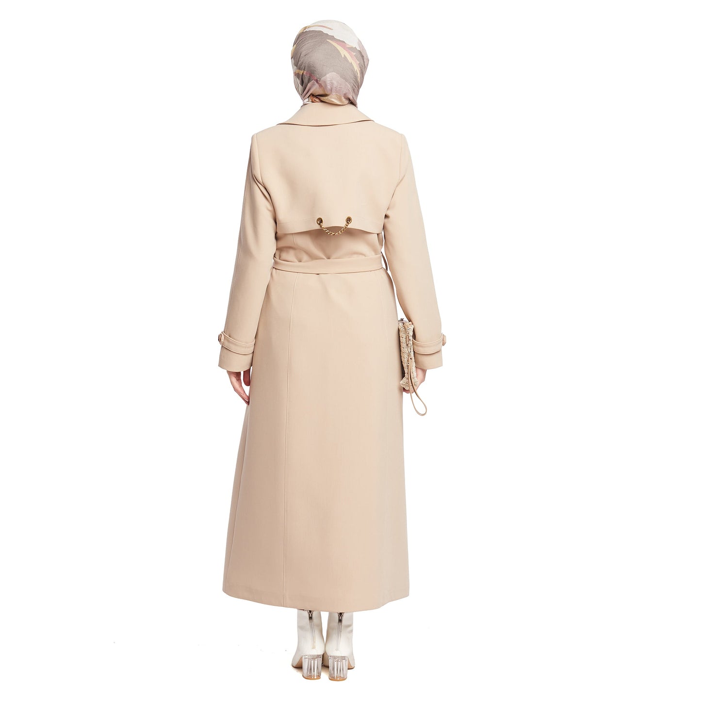 Double-Breasted Belted Lined Overcoat