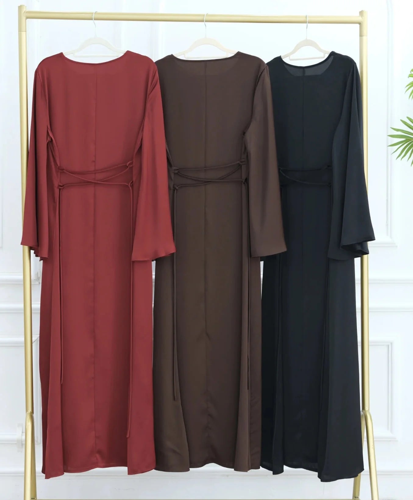 Eliana Satin Bell Sleeve Dress