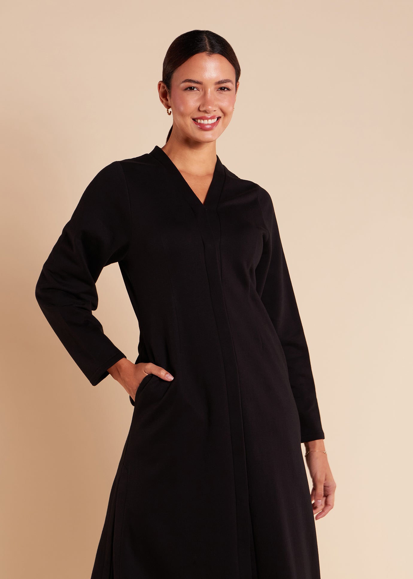 Slim Silhouette Cover Up Black - Final Sale