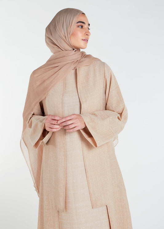 Open Abaya Natural - Final Sale