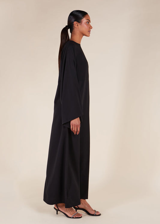 Simple Seam Abaya Black - Final Sale