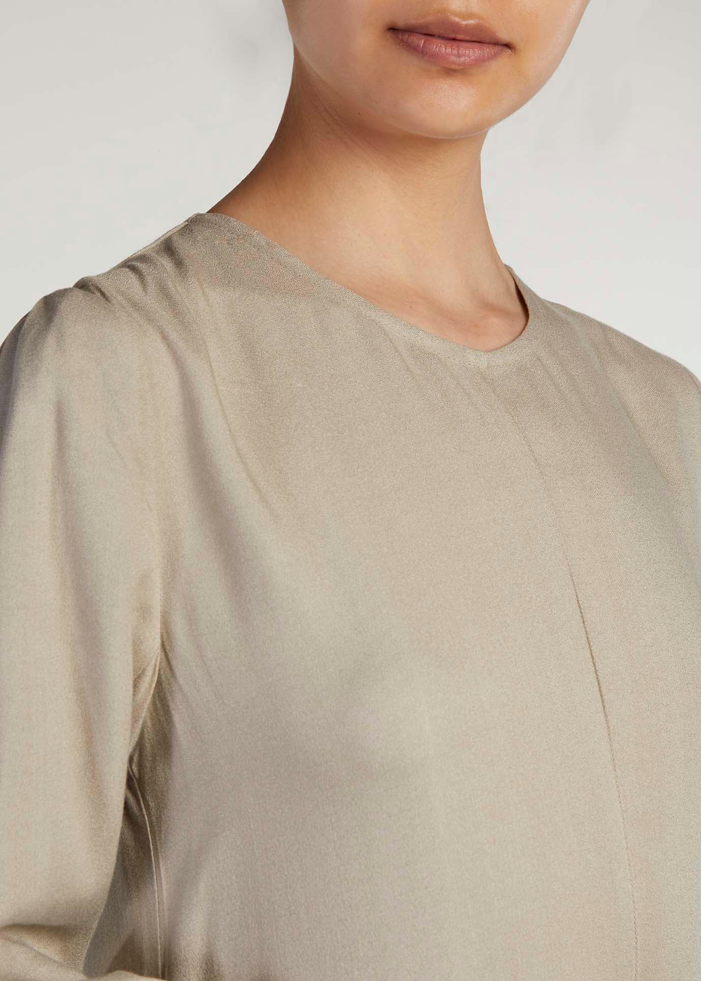 Long Line Abaya Grey