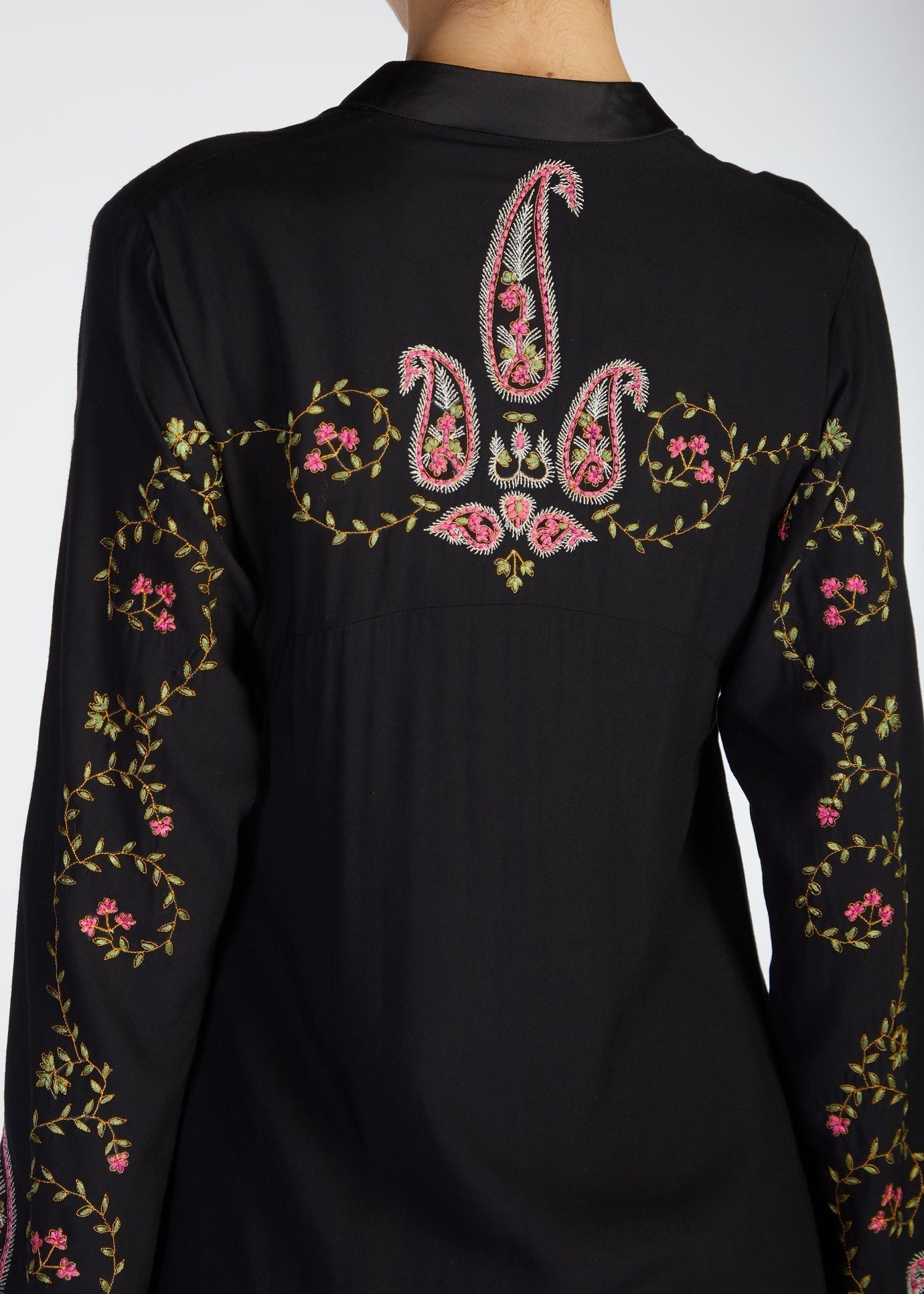 Pink Paisley Abaya