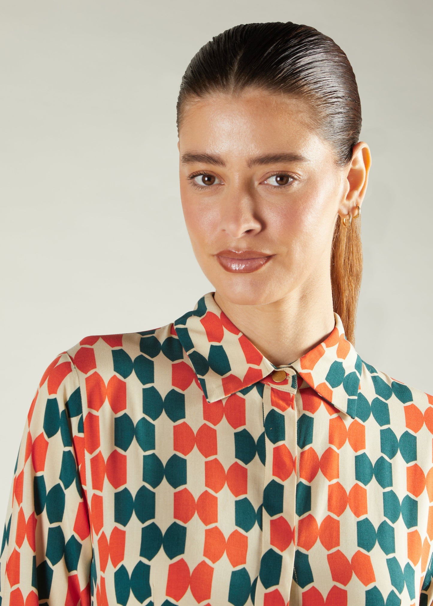 Tile Print Maxi