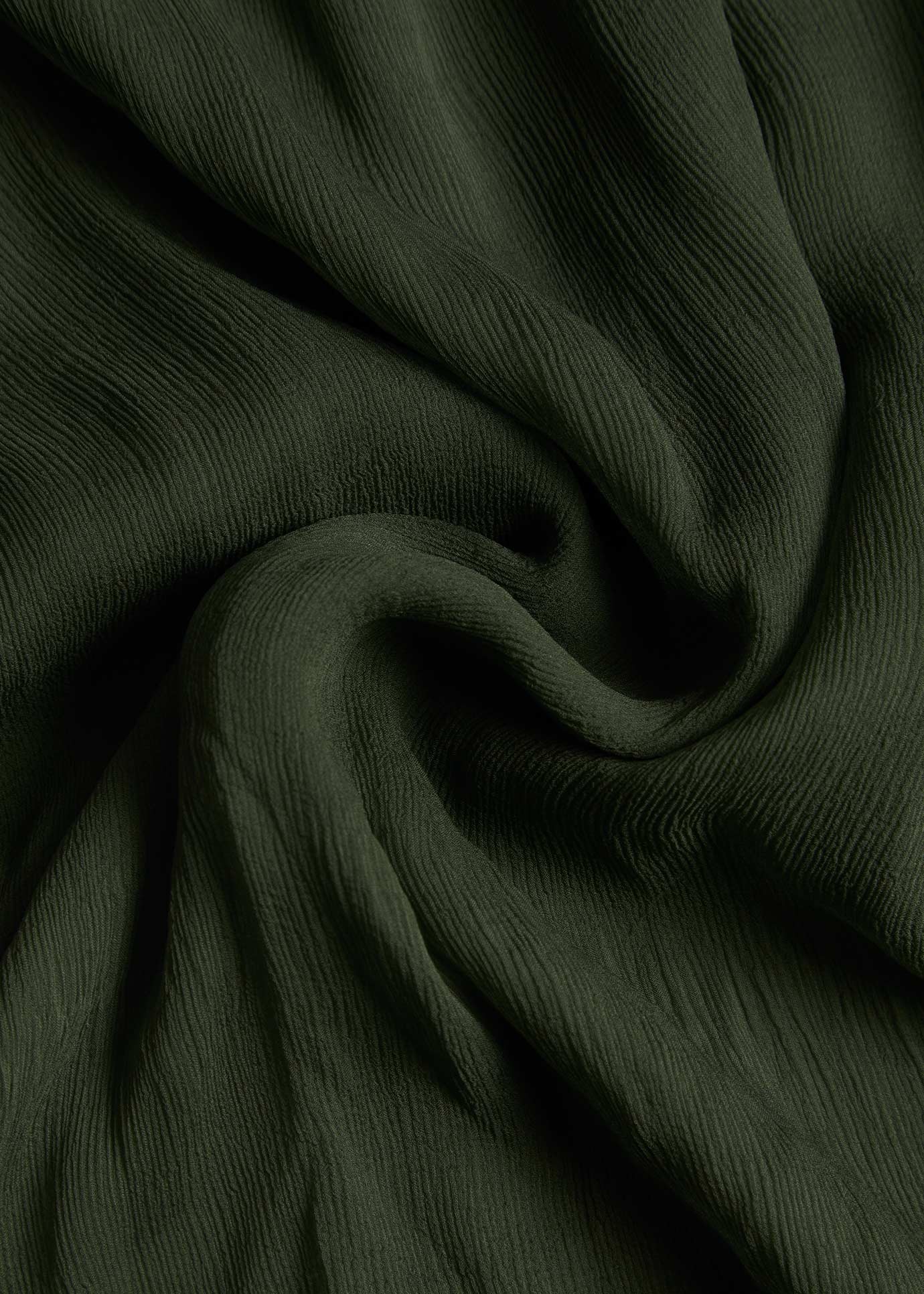Darkest Green Chiffon Silk Hijab