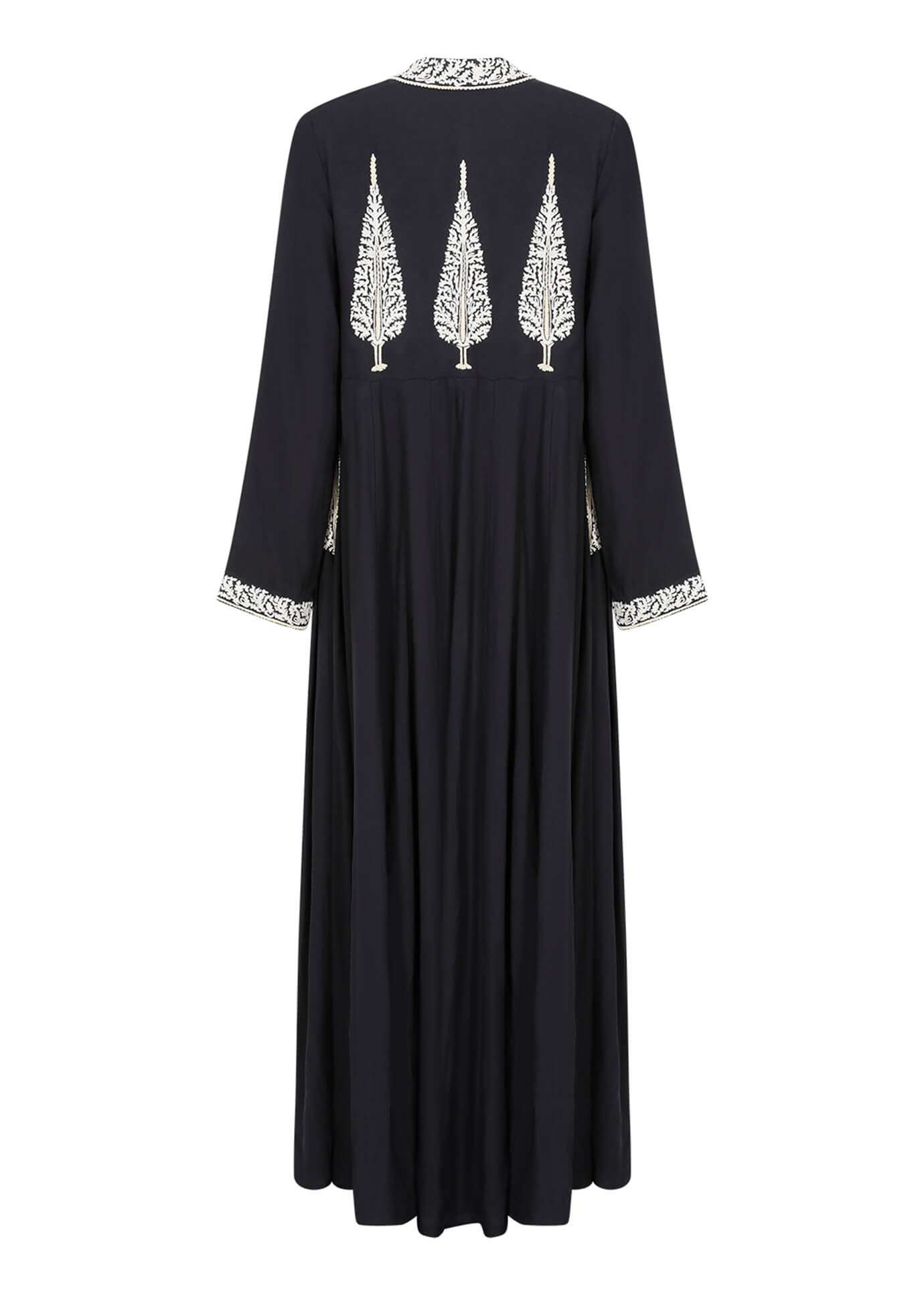 Cypress Open Abaya Black