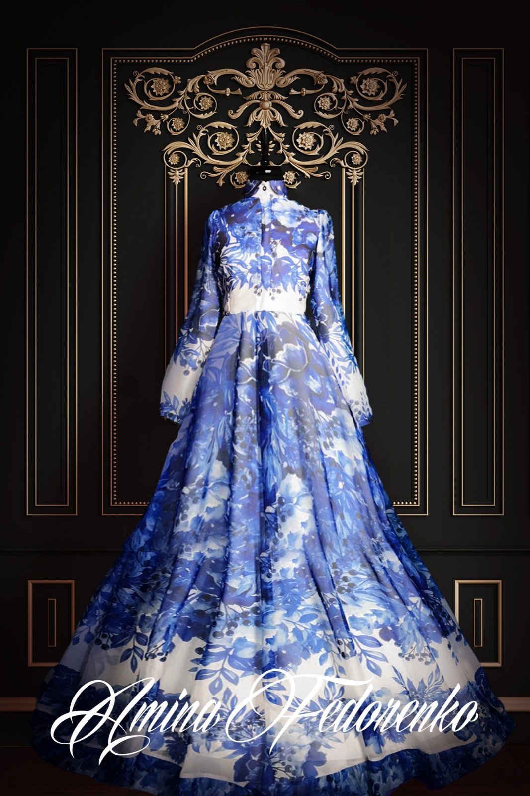 Iceberry Royal Blue Chiffon Dress