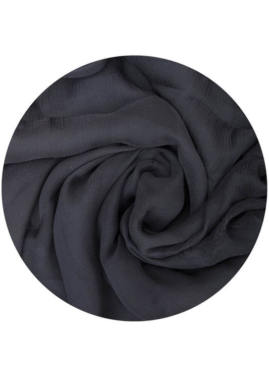 Navy Chiffon Silk Hijab