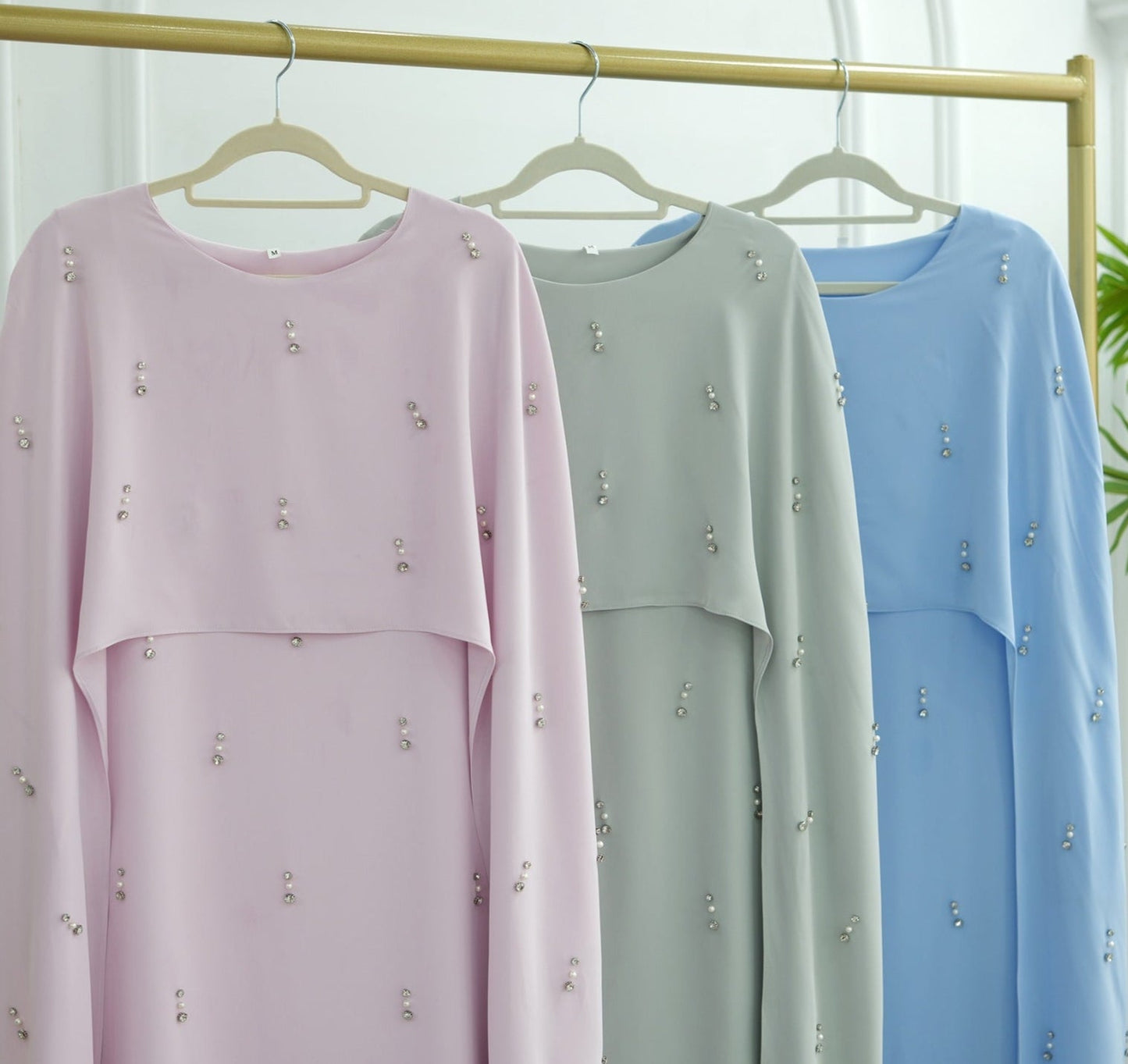 Minhal Beaded Cape Dress