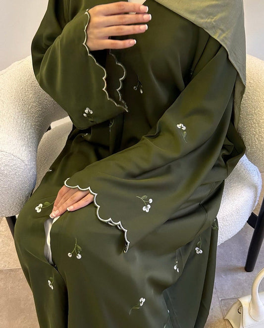 Madiha Floral Abaya & Hijab