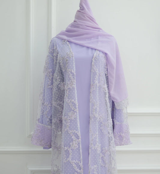 Haya Lace Abaya Set