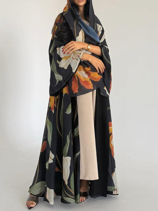 Inara Floral Abaya & Hijab