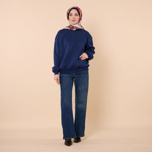 Wide Fit Basic Sweatshirt
