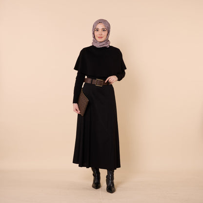 Belted Midi Length Skirt