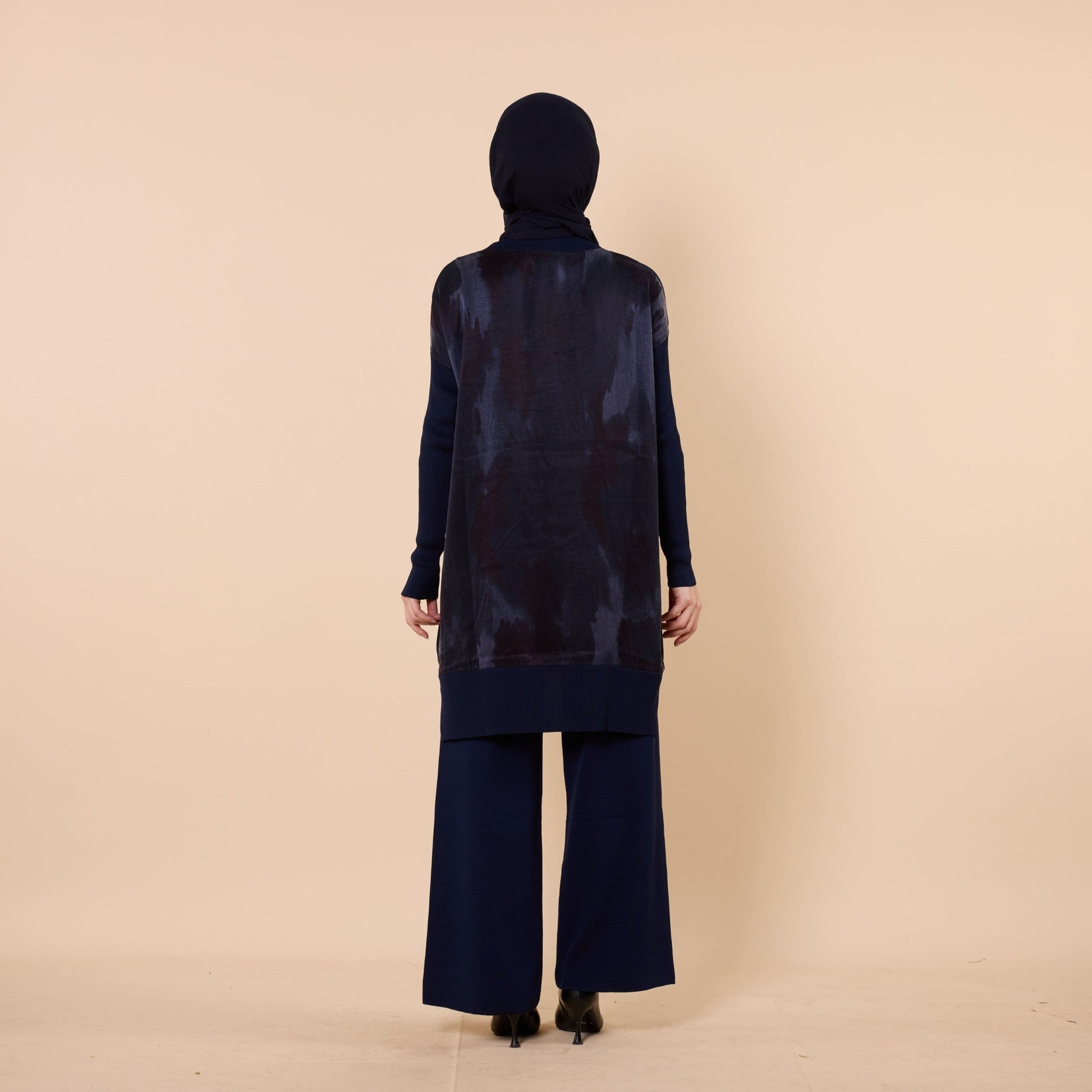 Long Tunic With Textured Fabric Detail