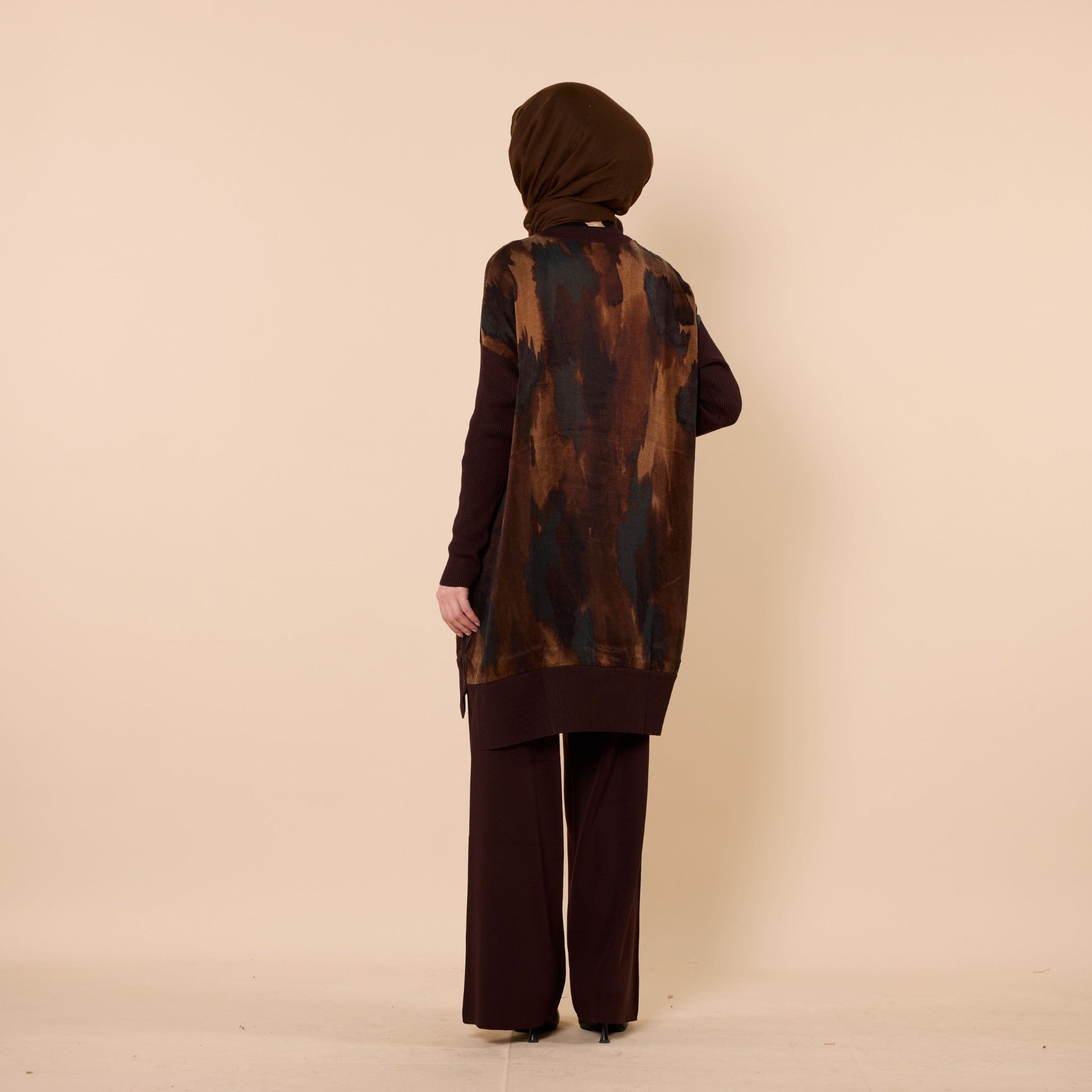 Long Tunic With Textured Fabric Detail