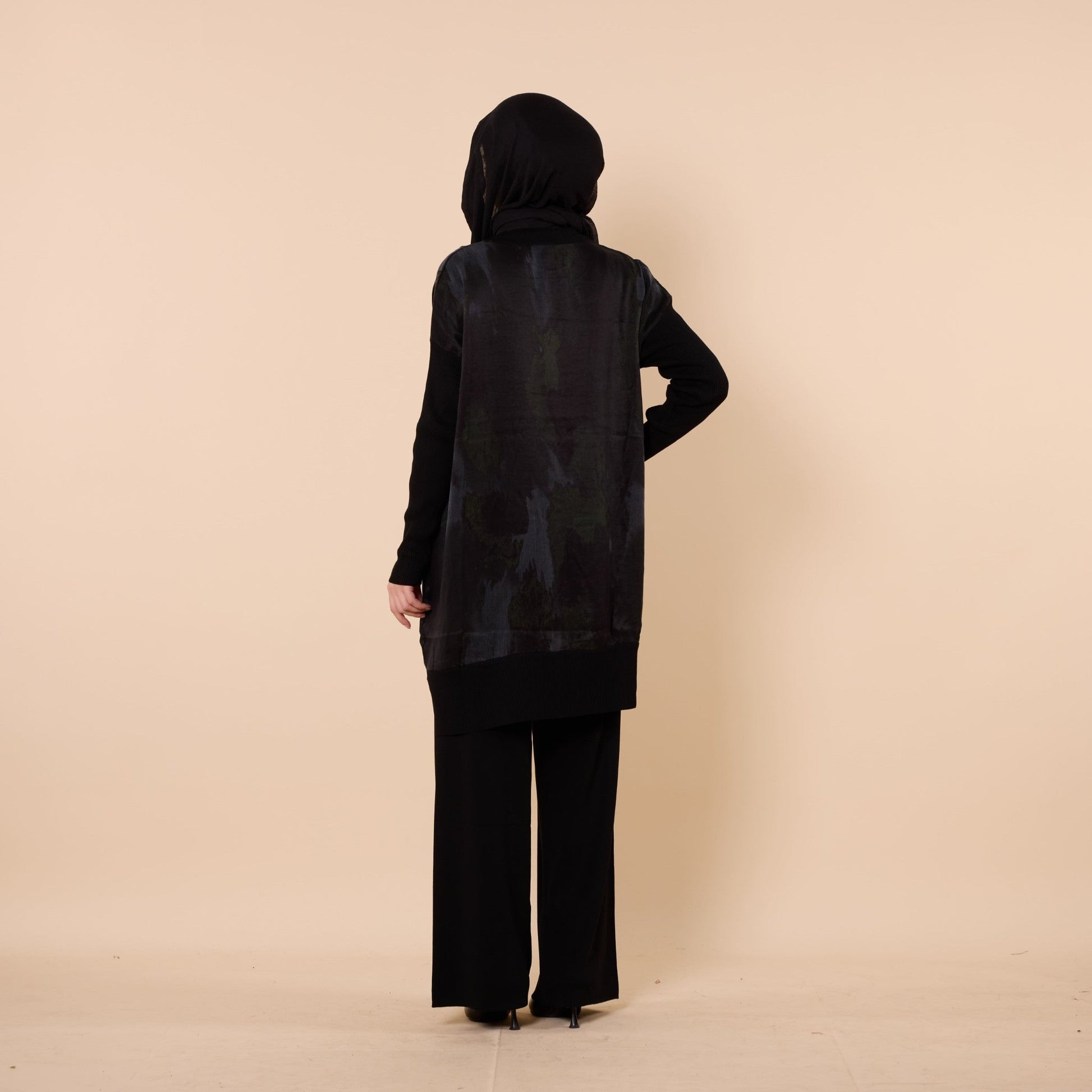 Long Tunic With Textured Fabric Detail