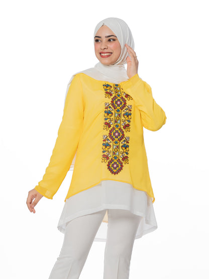 Blouse embroidered