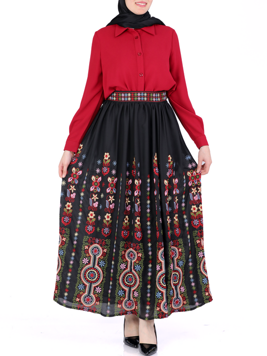 Embroidered skirt