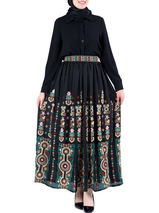 Embroidered skirt