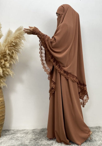 Seema Lace Jilbab set