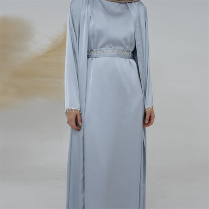 Sanya Abaya With Crystal Chain