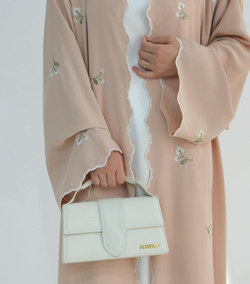 Zaleri Floral Abaya Set