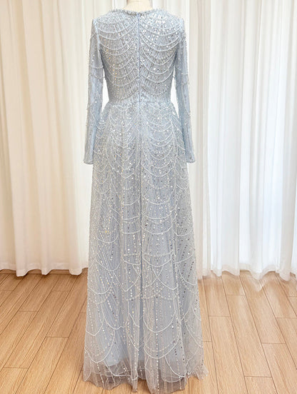 Aarya Beaded Flare Gown