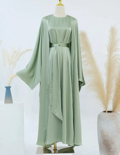 Lamiah Satin Abaya Set