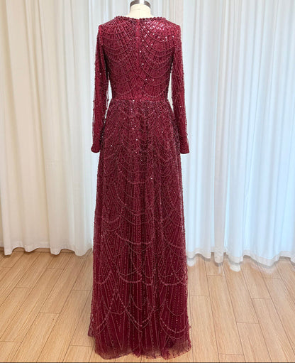 Aarya Beaded Flare Gown