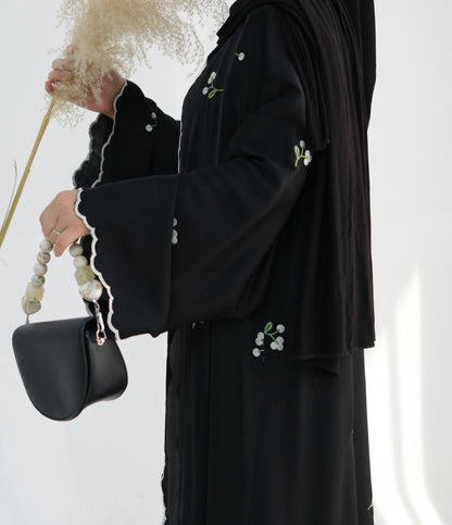 Zaleri Floral Abaya Set