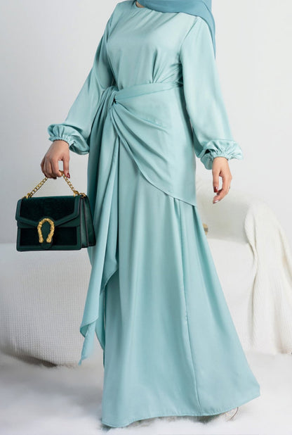 Ayla Satin Wrap Set